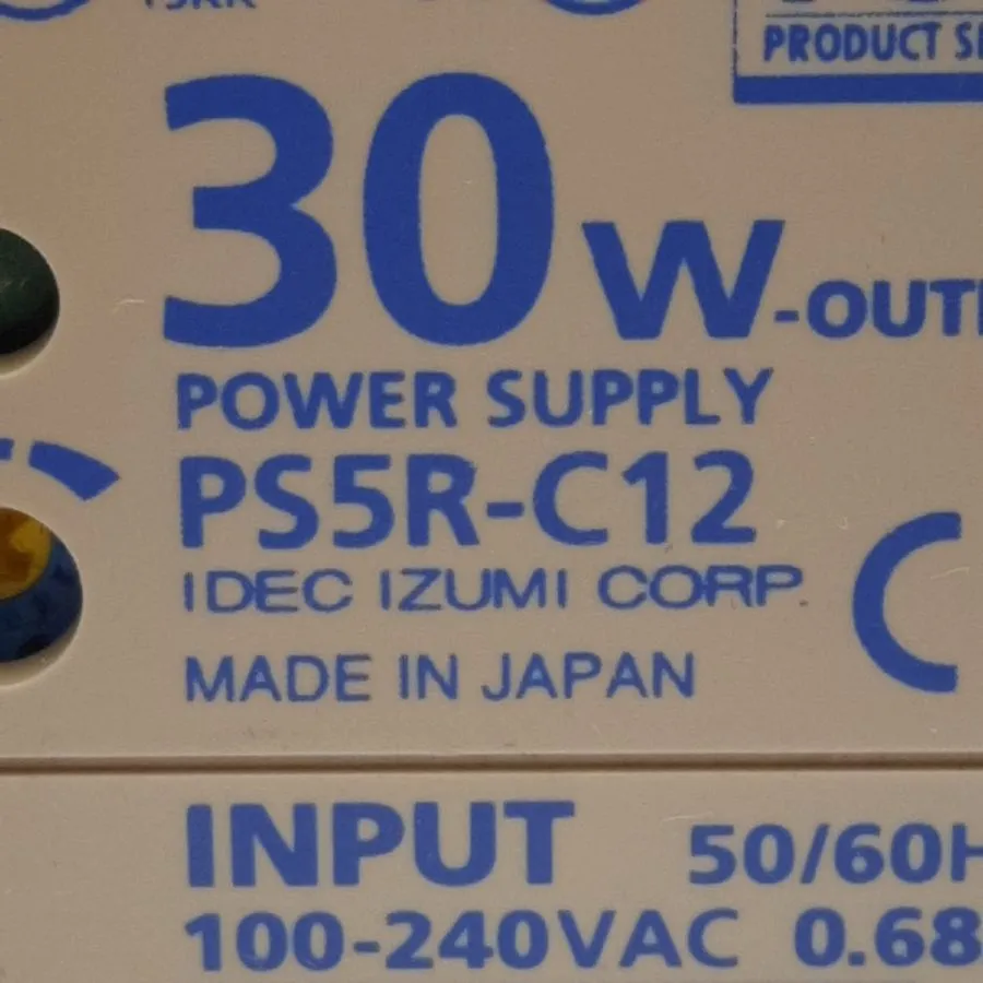 Блок питания IDEC PS5R-C12 30 Watt 12v DC (2.5 amp) Power Supply, DIN Rail Mount