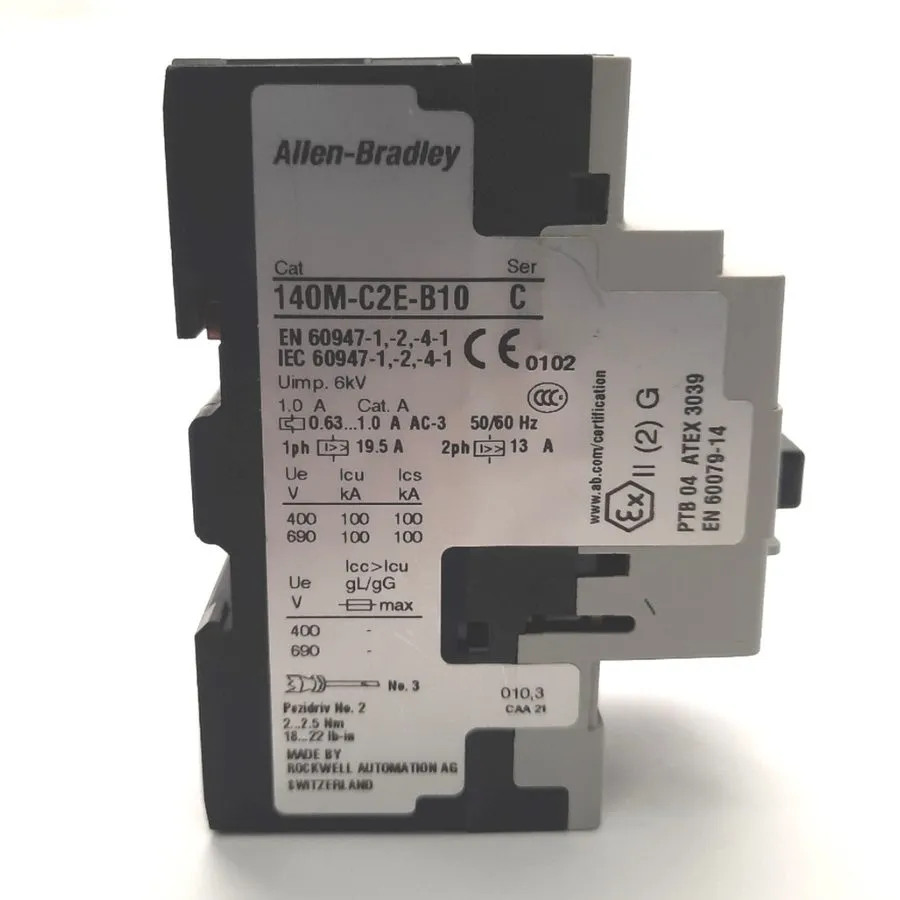 Автоматический выключатель Allen Bradley 140M-C2E-B10 Motor Protection Circuit B