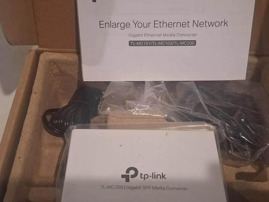Медиаконвертер TP-Link TL-MC200 Gigabit Fiber Media Converter SFP to RJ45