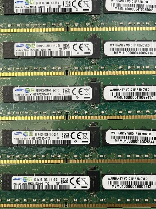 Модуль памяти Samsung 8GB 1Rx4 PC3L-12800R-11-12-C2-D3 M393B1G70QH0-YK0 DDR3 ECC