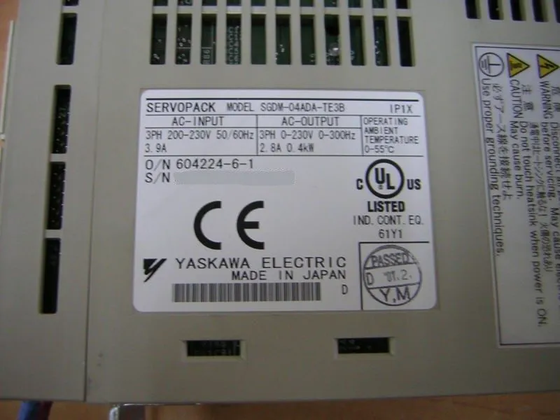 Сервопривод ✅ Yaskawa Servopack SGDM-04ADA TE3B 200V
