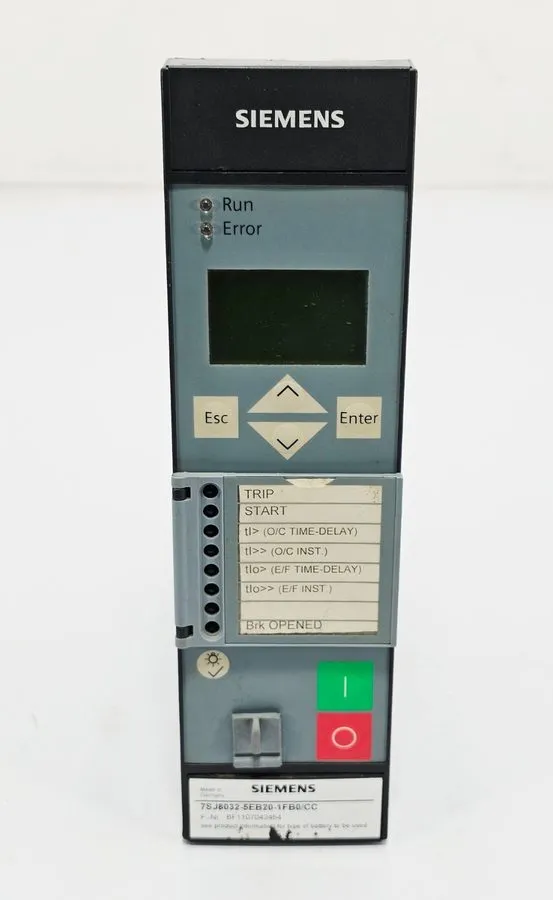 Реле защиты SIEMENS SIPROTEC 7SJ8021-5EB20-1FB0/CC OVERCURRENT PROTECTION RELAY  — фото лота 3