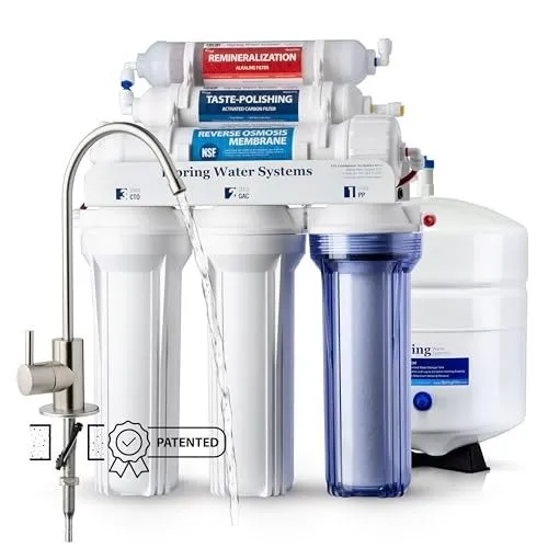 Насос RCC7AK Alkaline Reverse Osmosis System 75 GPD NSF Certified 6-Stage Under