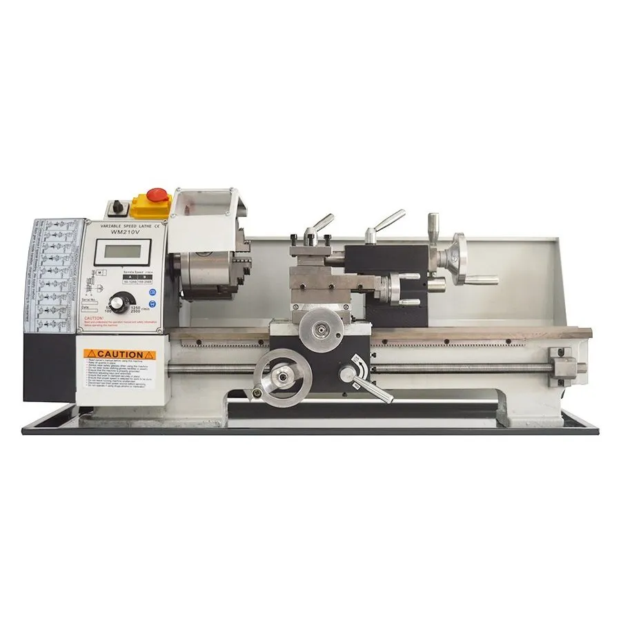 Оборудование ЧПУ WM210V 110V 8''x16'' Metal Lathe Industrial Wood Lathe Metric T