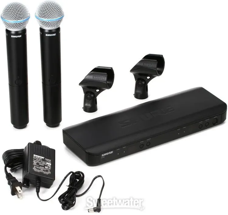 Радиосистема Shure BLX288/B58 Wireless H10 Handheld Microphone System Precision — фото лота 2