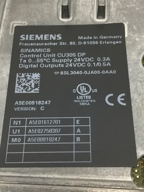 Частотный преобразователь Siemens SINAMICS CU305 DP 380-480V 3-Phase 6SL3040-0JA
