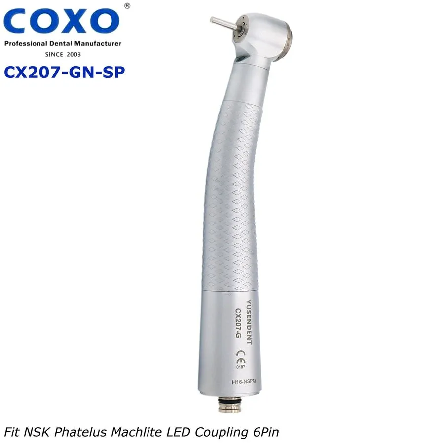Оптический модуль US COXO Dental Handpiece Fiber Optic High Speed Turbine 6Holes — фото лота 4