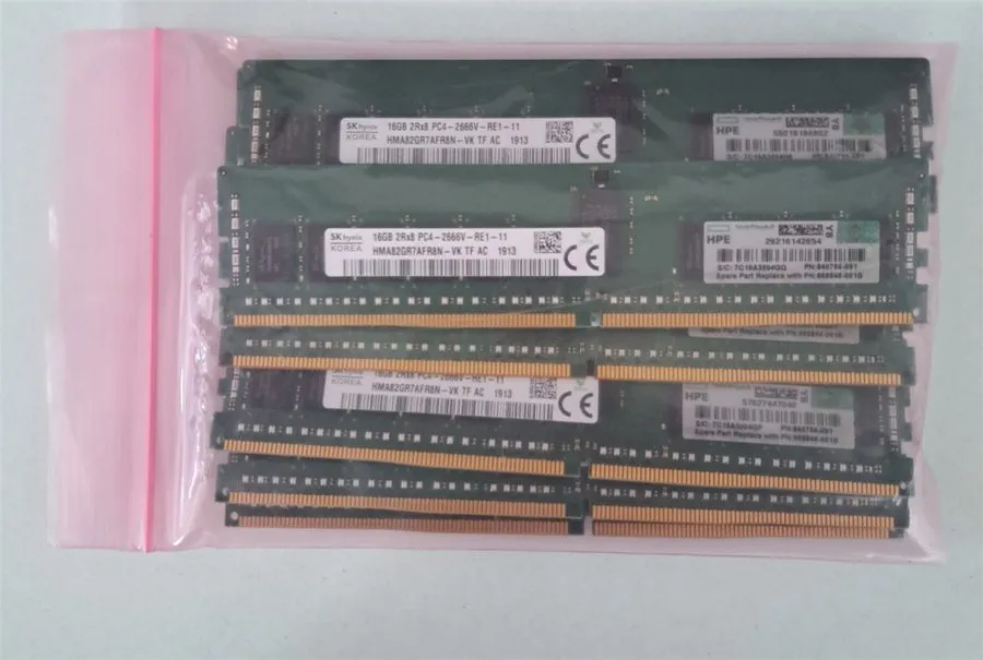 Модуль памяти SK Hynix 16GB 2Rx8 PC4 DDR4 HPE Certified ECC Registered Memory RA