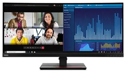 Монитор Lenovo ThinkVision P34w-20 34" USB-C LED LCD Monitor UWQHD 62CCRAR3US — фото лота 1