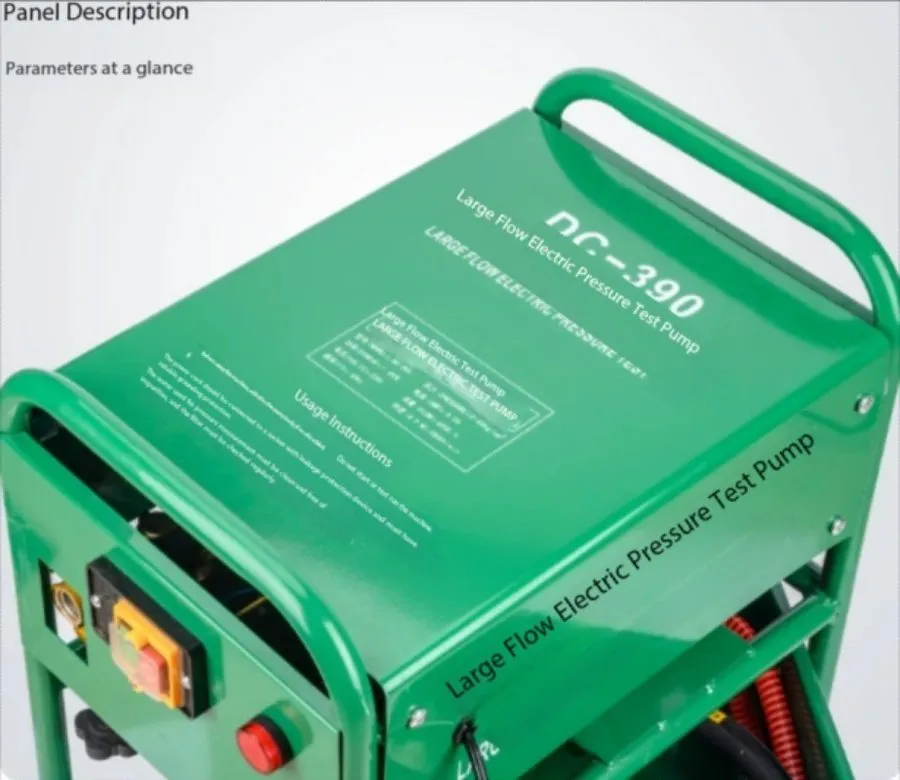 Насос DC-390 Electric Fire Pipe Pressure Test Pump Electric Pressure Booster Mac — фото лота 1