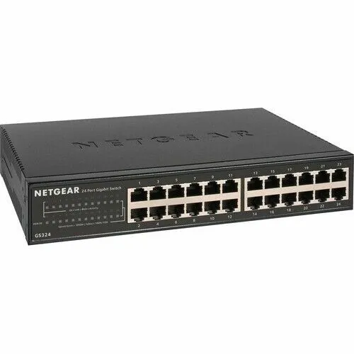 Коммутатор NETGEAR GS324-200NAS 24-Port Gigabit Ethernet Unmanaged Switch Black