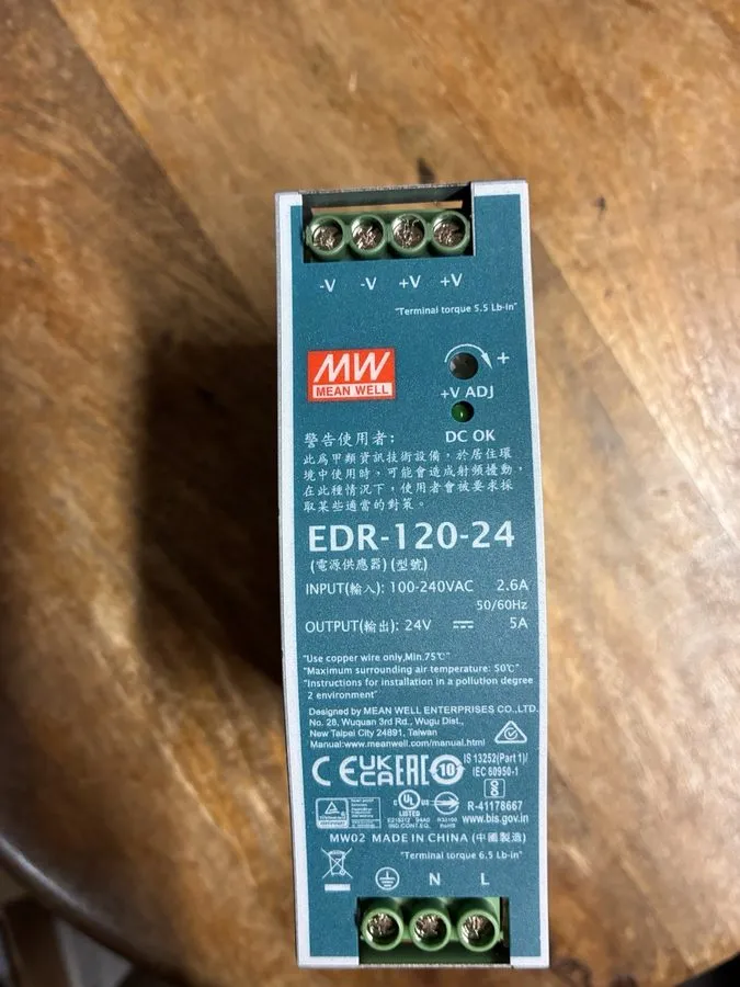 IIoT-устройство EDR-120-24 120W 24VDC 5Amp Industrial DIN Rail Power Supplies 24