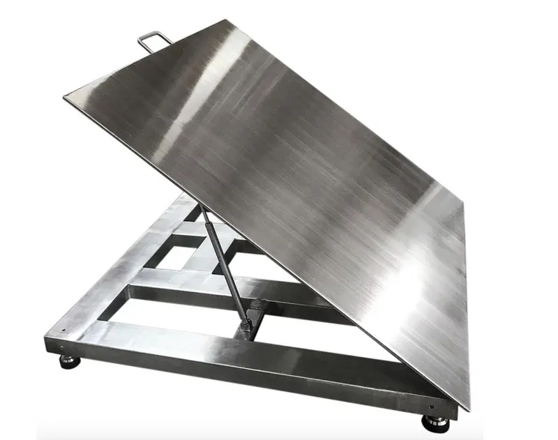 Весы OP-916SS-LT NTEP 4'x 4' Wash down Lift-Top Stainless Steel Floor Scale 5K C