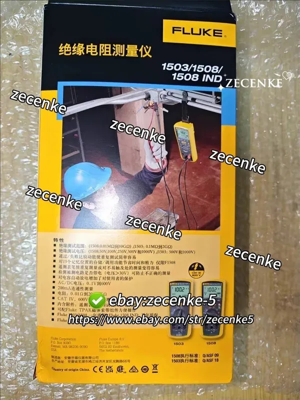 Тестер Fluke 1503 Digital Insulation Resistance Tester F1503 meter megohmmeter B