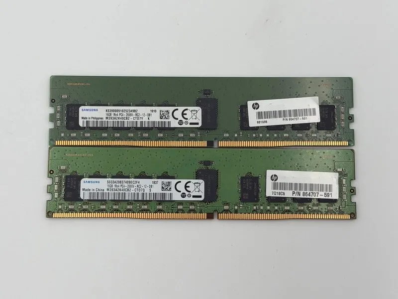 Модуль памяти Samsung 16GB PC4-21300V 2Rx8 DDR4-2666 ECC RDIMM Server RAM M393A2