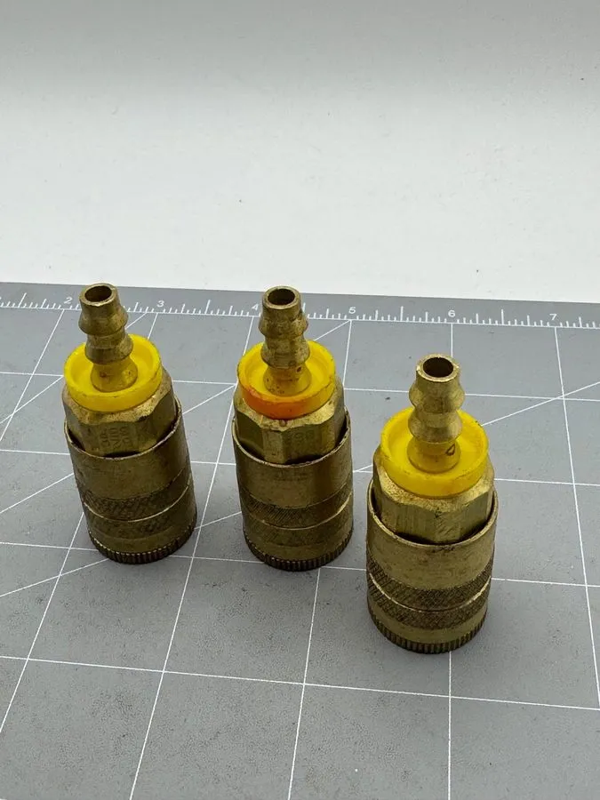 Пневмооборудование Parker B20-3BP Pneumatic Hose Coupling: 1/4" Body Dia, Brass, — фото лота 2