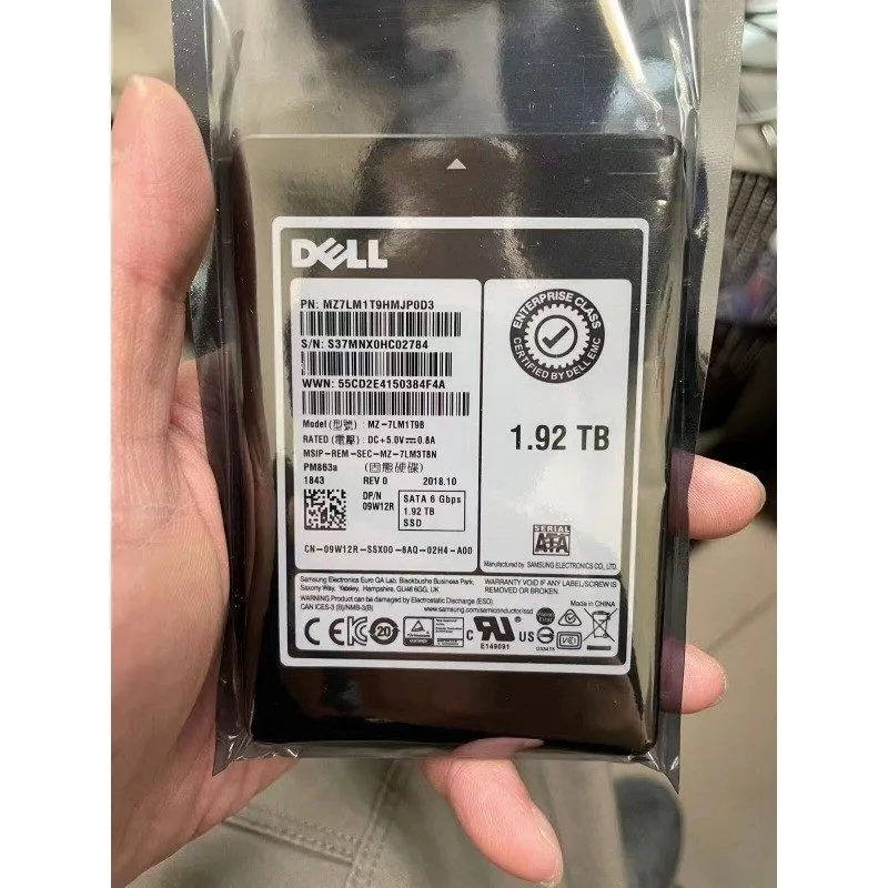 SSD-накопитель DELL 1.92TB Samsung PM863A SATA SSD 6Gbps MZ-7LM1T9B Solid State 