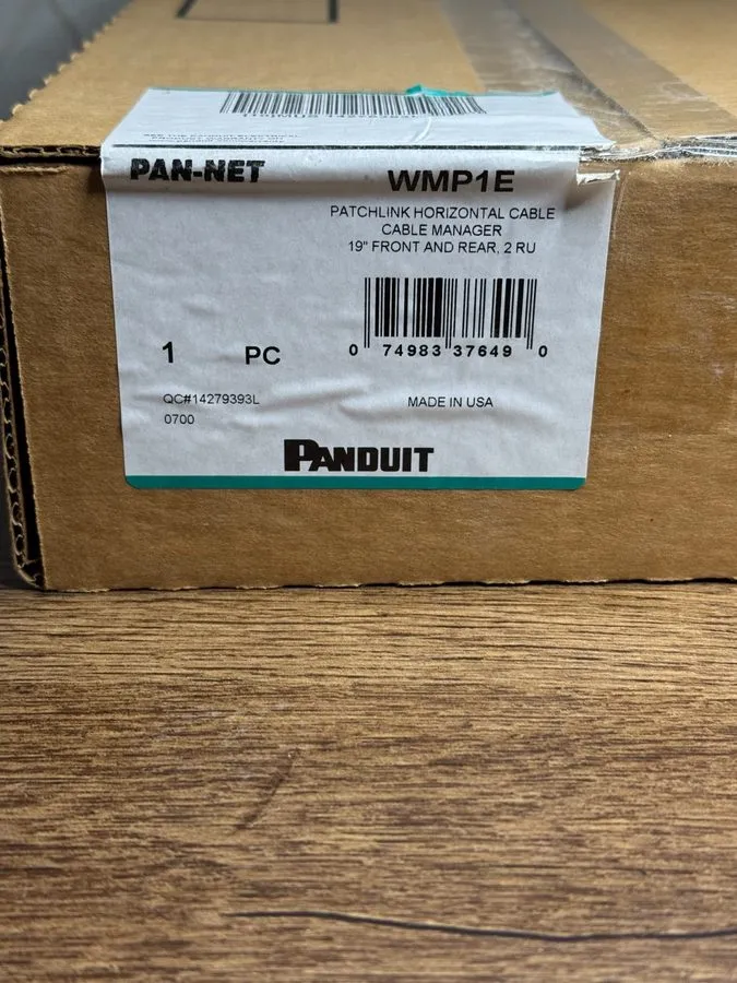 Кабель Panduit WMP1E PatchLink 2U Horizontal Double Sided Cable Manager 19” Rack