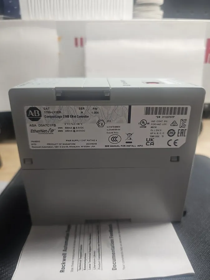 ПЛК AUTHENTIC 2023 SEALED Allen-Bradley 1769-L33ER CompactLogix — фото лота 1