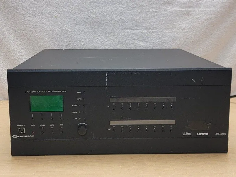 Видеокоммутатор Crestron DM-MD8X8 Digital Media Switcher w/ 10 Cards DM/HDMI/DSP