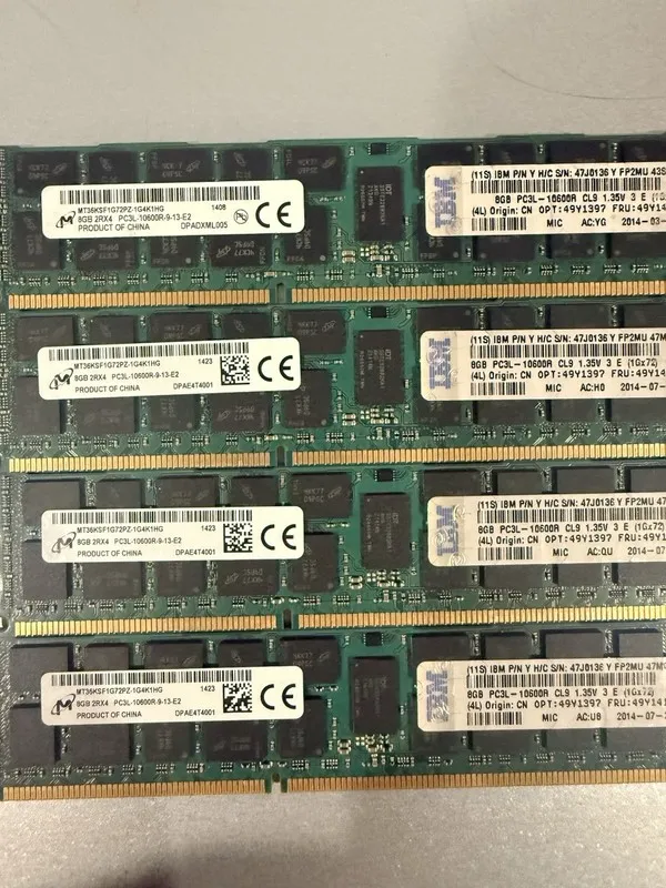 Модуль памяти Micron Mt36ksf1g72pz-1g4k1hg 32gb (4x8gb) PC3L-10600R IBM Branded — фото лота 2