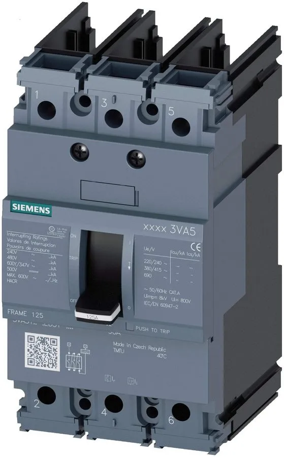 Автоматический выключатель Siemens 3VA5125-6ED31-0AA0 3p 25a 65k Circuit Breaker