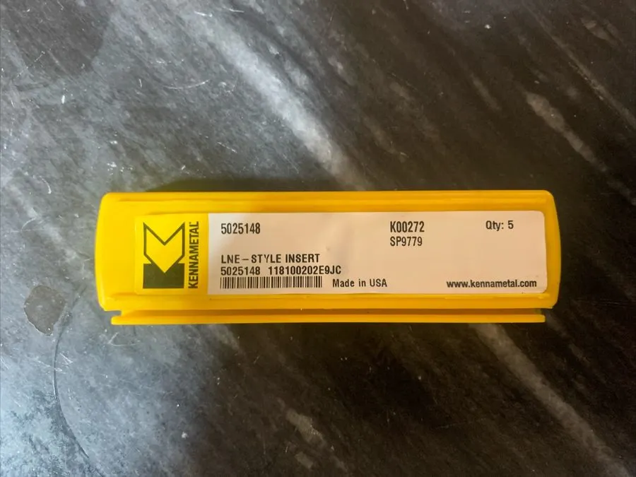 Режущий инструмент Kennametal 5025148 LNE style Insert K00272 SP9779 — фото лота 1