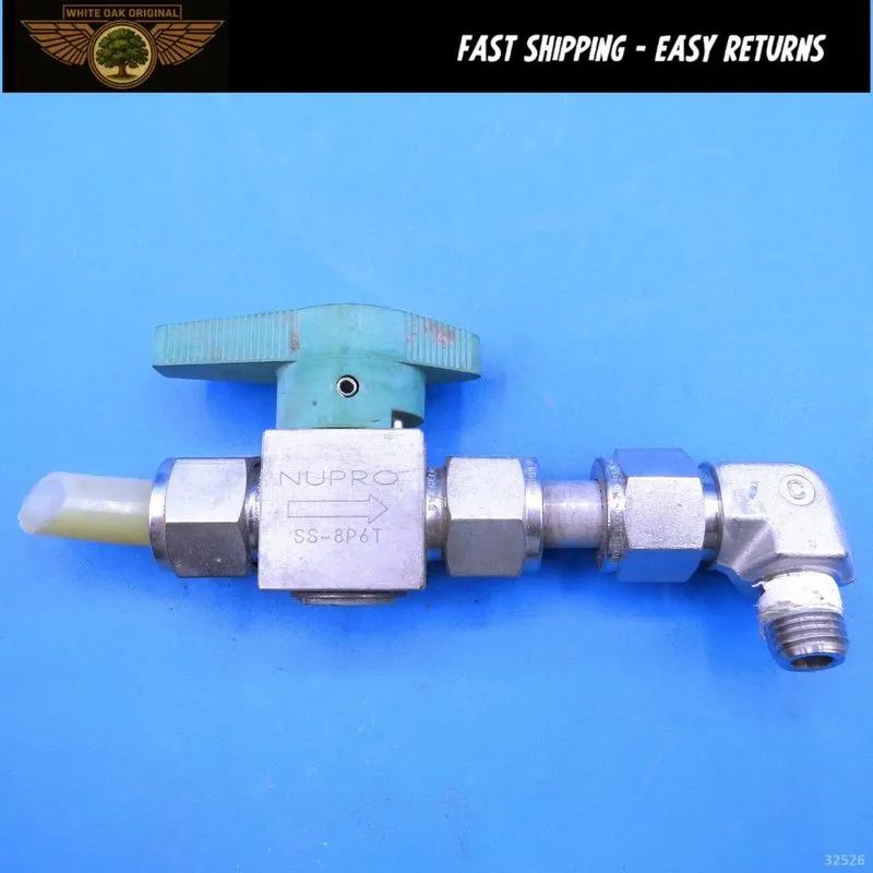 Клапан Swagelok SS-8P6T SS Quarter Turn Instrument Plug Valve FNSP