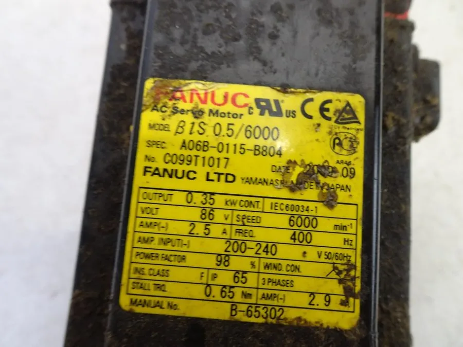 Серводвигатель Fanuc A06B-0115-B804 AC Servo Motor