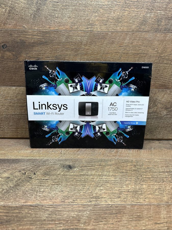 Маршрутизатор Linksys AC1750 4-Port Gigabit Wireless AC Router (EA6500) As Is No