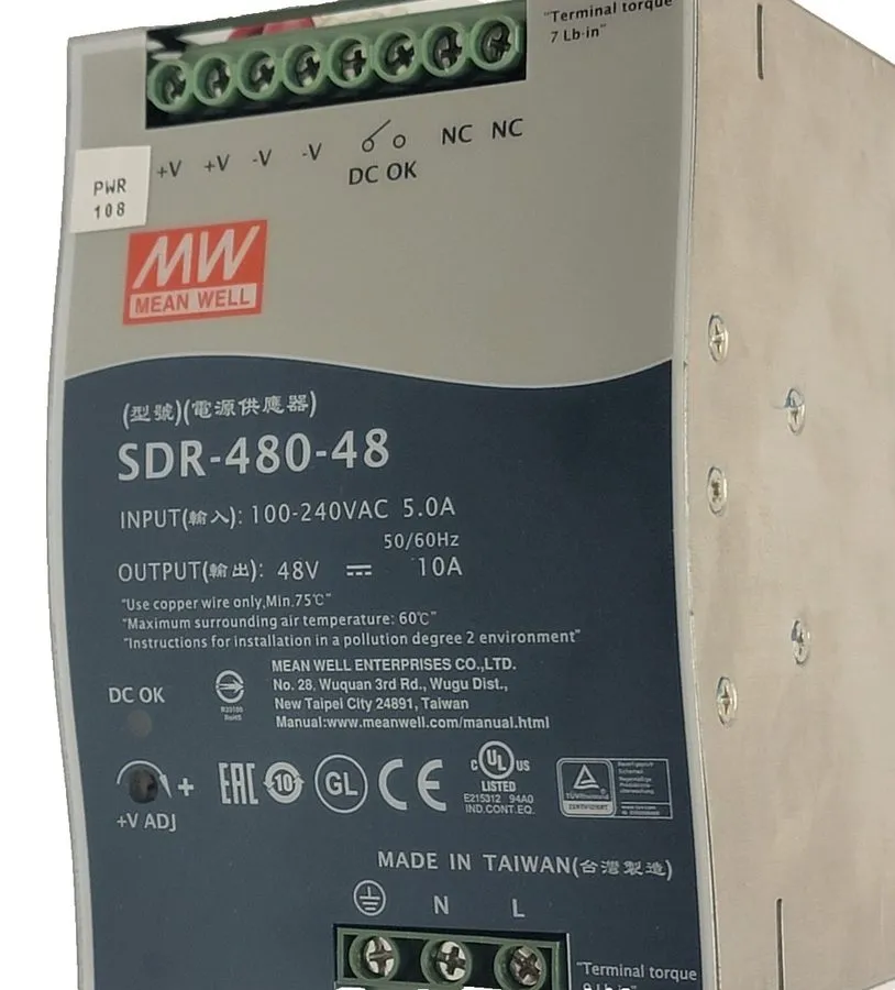 Блок питания Mean Well SDR-480-48 DIN Rail Power Supply 48V 10A 480W High Effici
