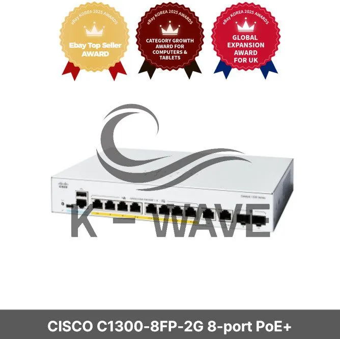 Коммутатор Cisco C1300-8FP-2G 8-Port Full PoE+ 120W Catalyst 1300 Switch