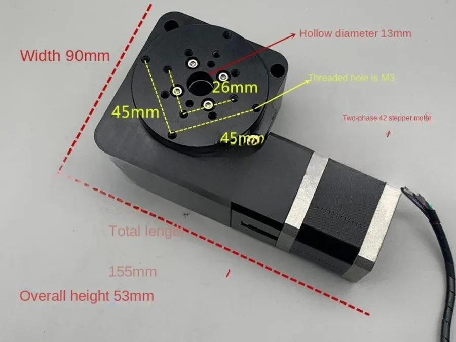 Поворотный стол Rotary Indexing Motor Rotary Table R-axis 360 Degree Rotation, T