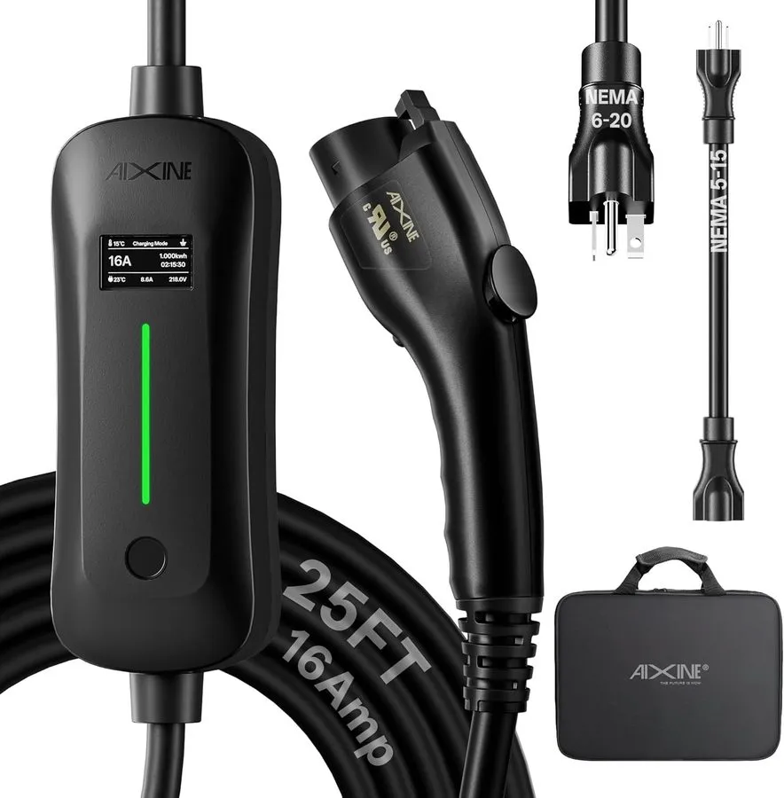 Аккумулятор Level 1&2 EV Charger,12/16 Amp 6-20P/5-15 Adapter,25ft
