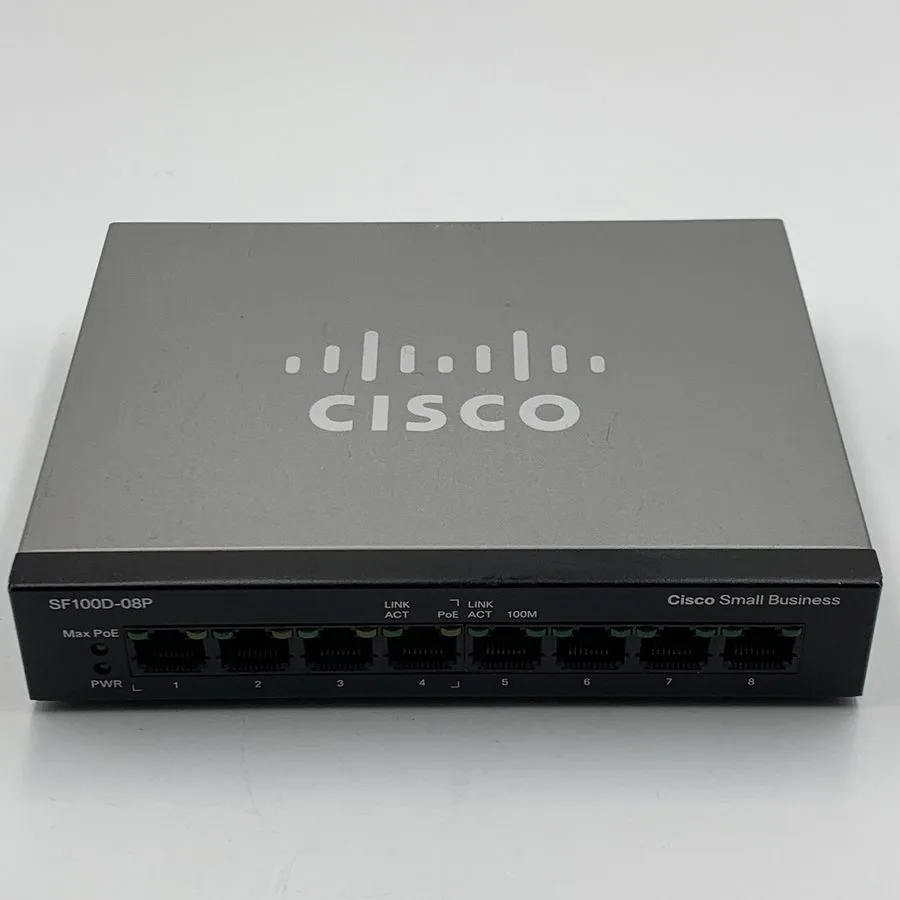Коммутатор Cisco SF100D-08P 8 port 10/100 POE desktop switch
