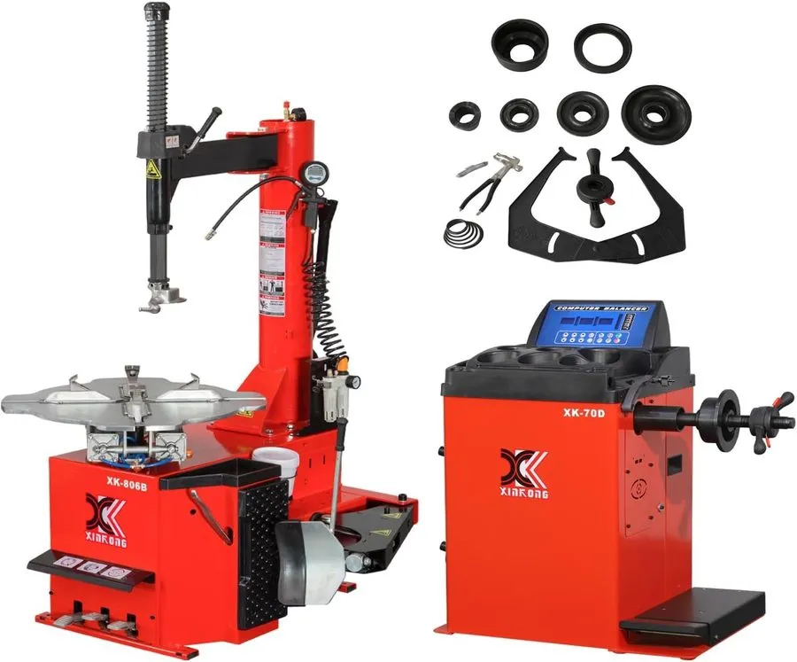 Шиномонтажный станок XK-806B Tire Changer & XK-70D Wheel Balancer Combo 110V Aut — фото лота 1