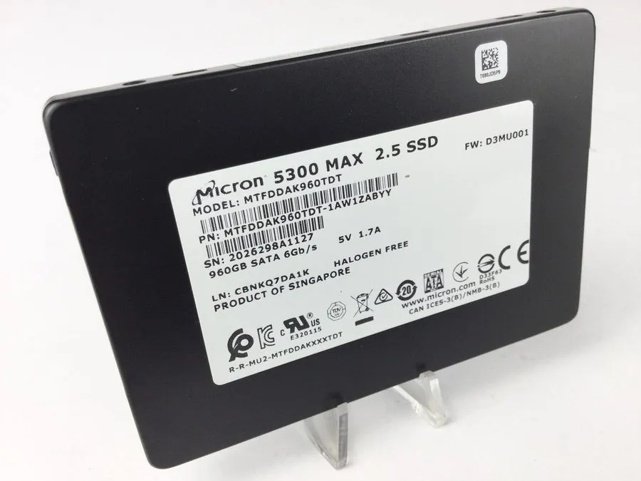SSD-накопитель MICRON 5300 960GB 2.5" SATA SSD MTFDDAK960TDT Lenovo 4XB7A17089 1