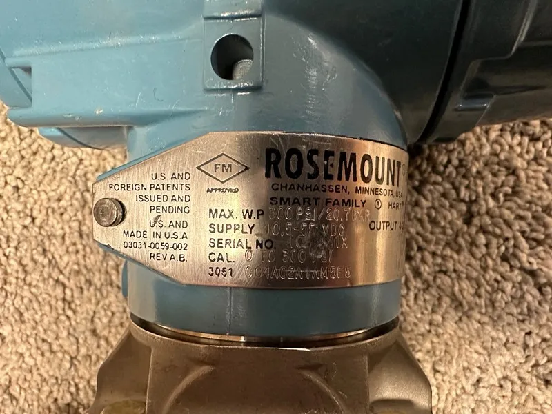 Датчик давления Rosemount 3051CG4A02A1AM5E5 Pressure Transmiter — фото лота 2