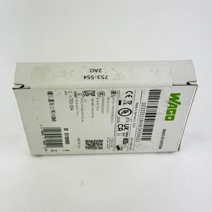 Модуль ввода-вывода WAGO 753-554 2-Channel Analog Output Module 4–20 mA