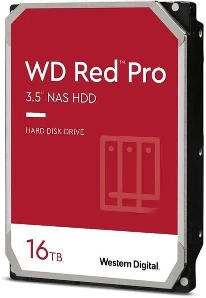 Жёсткий диск Western Digital WD Red Pro 16TB WD161KFGX NAS HDD, SATA, 3.5in