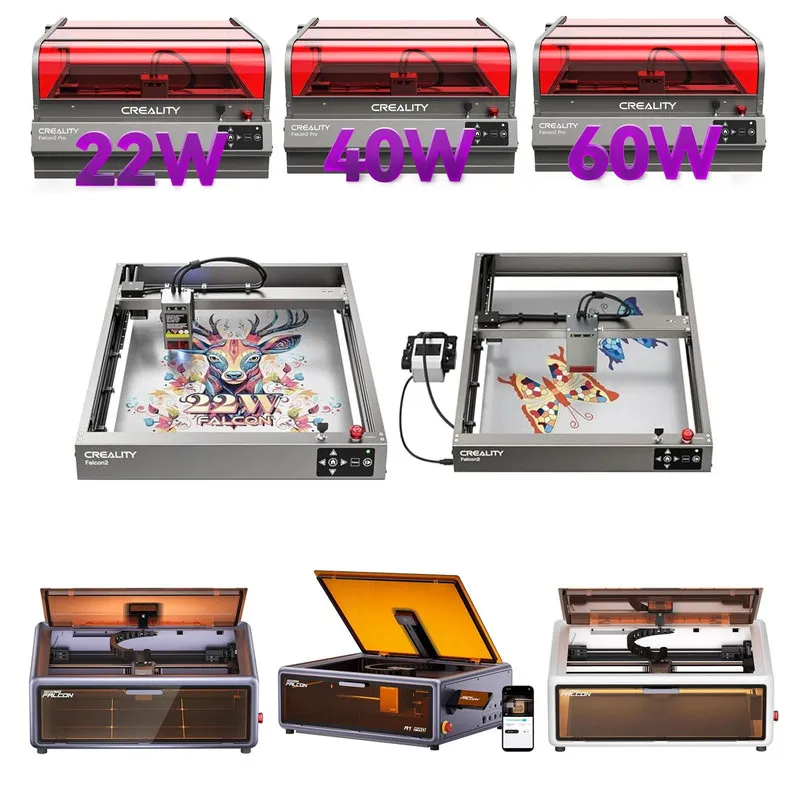 Лазерный гравёр Creality Falcon2 Pro S 22W Laser Engraver, 120000mW Desktop Diod