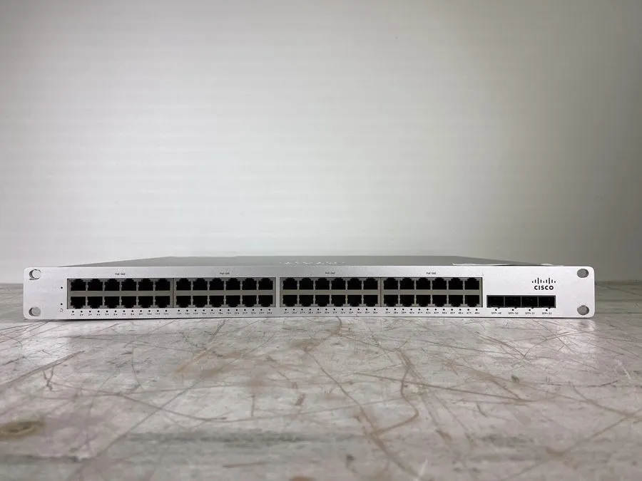 Коммутатор Cisco Meraki MS225-48LP-HW 48-Port 370W PoE+ 4xSFP Switch -UNCLAIMED
