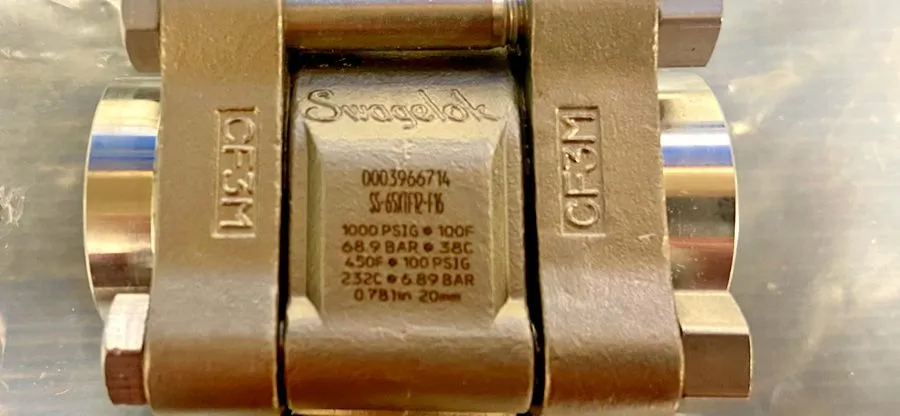 Клапан Swagelok SS-65XTF16 SS 3-Piece 60 Series 3-Way Ball Valve FNSP