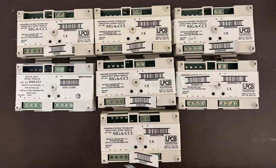 Модуль ввода-вывода Edwards Est SIGA-CC1 Fire Alarm Single Input control module — фото лота 1
