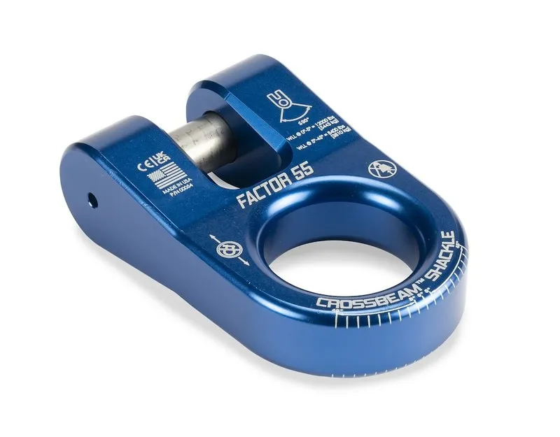 Такелажная скоба Factor 55 00054-02 Crossbeam Shackle Off-Road Recovery Blue