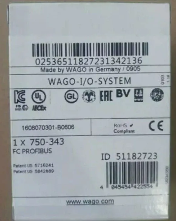 Модуль 750-343 WAGO FC PROFIBUS module Shipping