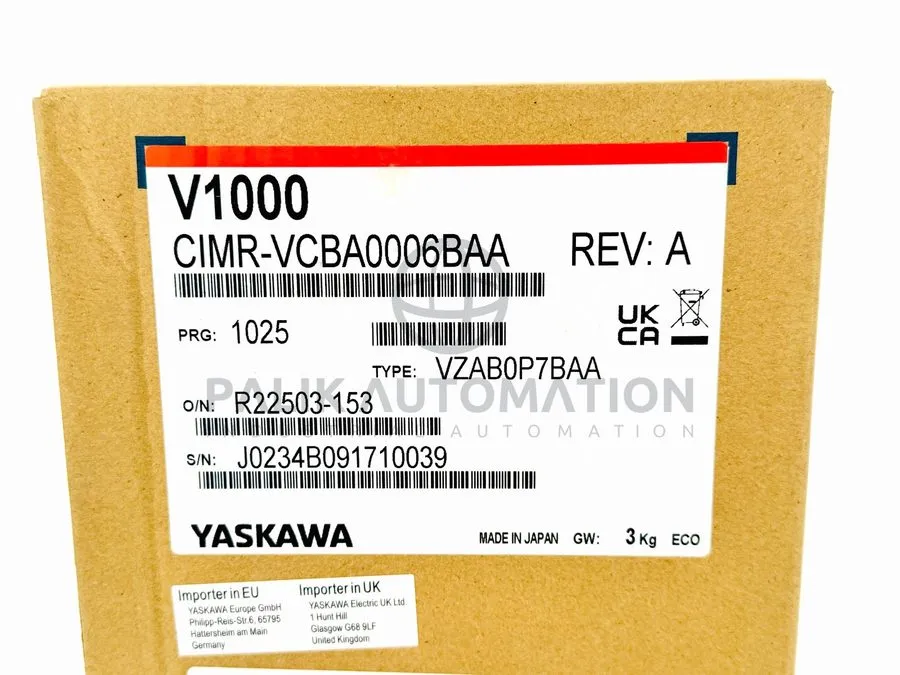 Частотный преобразователь Yaskawa CIMR-VCBA0006BAA V1000 Rev:A 1.1kW Inverter