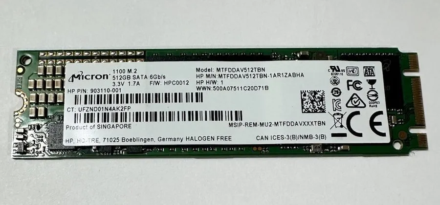 Micron 1100 512GB M.2 2280 SSD (MTFDDAV512TBN)