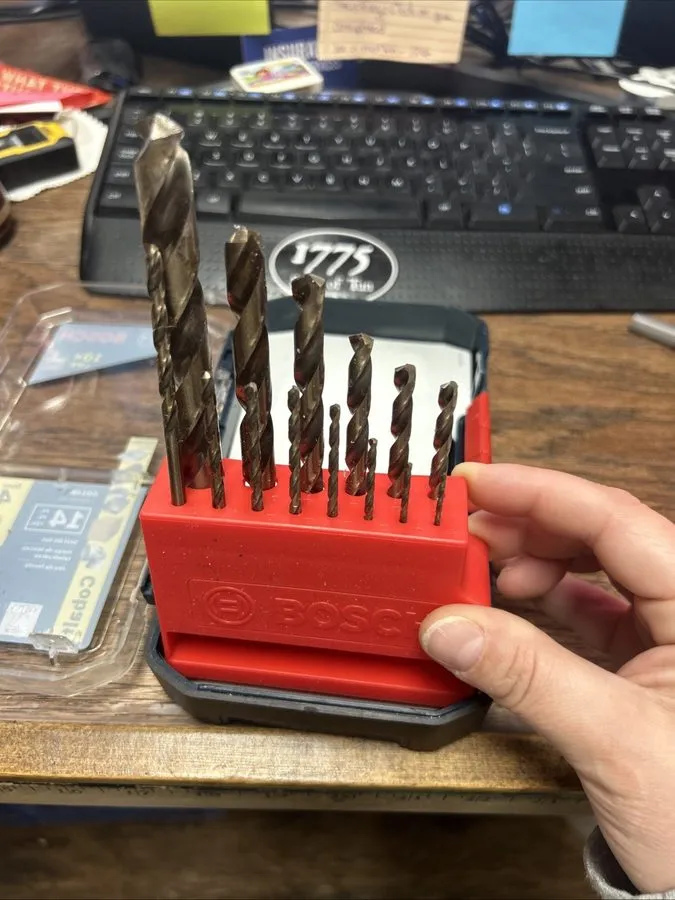 Режущий инструмент BOSCH CO14B 14-Piece Cobalt Drill Bit Set with Included Case  — фото лота 1