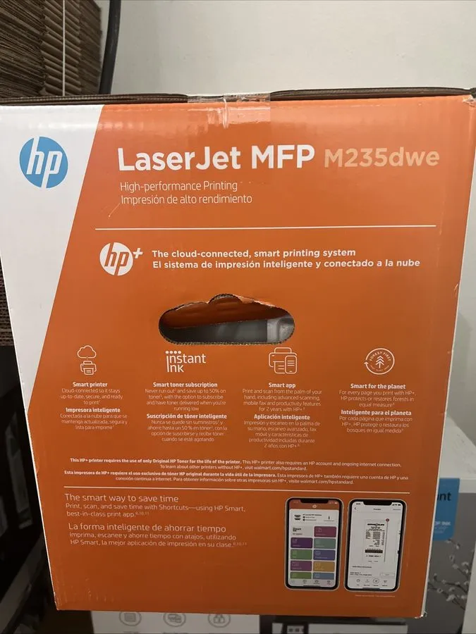 Лазерный принтер HP LaserJet MFP M235dwe Wireless Laser Printer Black White